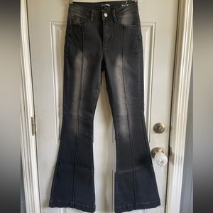 Super Flare Jeans Fashion Nova Faded Black